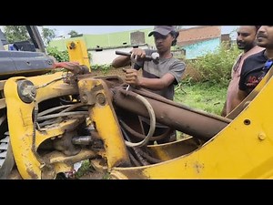 ⚙️ JCB Hydraulic Boom cylinder repair A to Z full video #jcb #heavyequipment #hydrauliccylinder