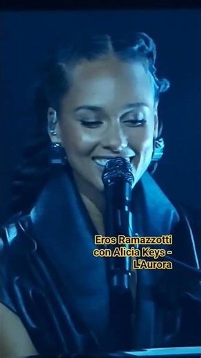 EROS RAMAZZOTTI con ALICIA KEYS - L'AURORA (SANREMO 2026 TERZA SERATA)