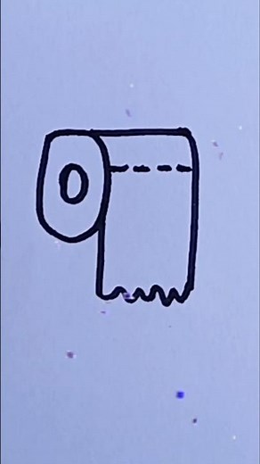 How to Draw a Cute Toilet Paper Roll 🧻✨ #howtodraw #drawingtutorial #easydrawing #cutedrawing