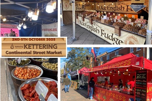Kettering continental market brings quirky and unusual craft items - and hot street food to town