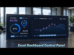 How to Build Interactive Dashboard Control Panel in Excel for Monthly Budget Spending