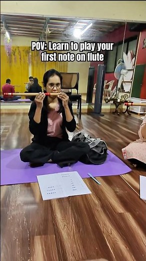 Learn to play your first note on Flute #flute #flutelessons