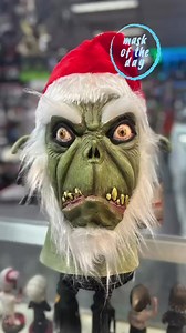 Mask Of The Day…. Green Santa Evil GrinchGreen Santa Latex Mask...