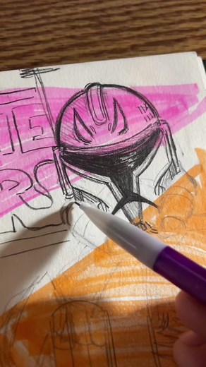 This is his song tbh,, I love rex sm why have I never drawn him before😫 #fyp #foryou #starwars #captainrex #clonewars #art #drawing #fanart #sketch #doodle #sketchbook #highlighter #draw #lineart #ct7567 #starwarsfanart