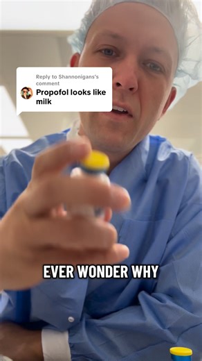 Dr Zack MD on Instagram: "Replying to @Shannonigans Propofol: the only milk that makes you sleep instantly 😴 Fun fact — it also reduces nausea and acts on GABA receptors to calm your brain before you even count to 10. ☕️ #Anesthesia #Propofol #MedTok #DoctorTok #MedEd"