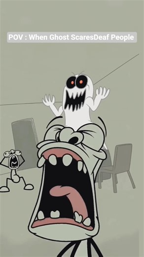 Pov :When Ghost Try to scares Deaf people 🤣😂🤣! #shorts #funny