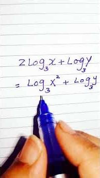 How to write logarithm into single form |Easy | #maths #mathematics #foryou #easy #kids #funny