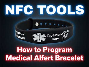 NFC medical alert bracelet Instructions