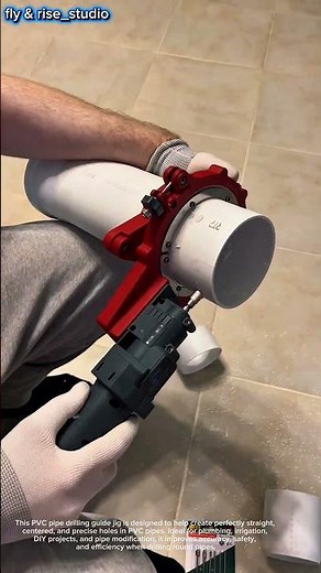 Genius PVC Pipe Drilling Tool | Perfect Straight Holes Every Time | Smart Plumbing Hack