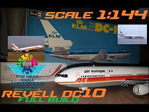 Assembly Mc donnel douglas DC-10 AIR EUROPE 1:144 scale