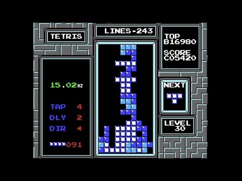 1.2 million with hypertapping - nes tetris