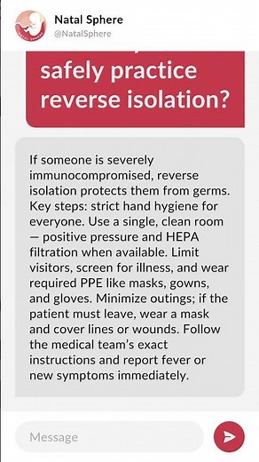 How do you safely practice reverse isolation?