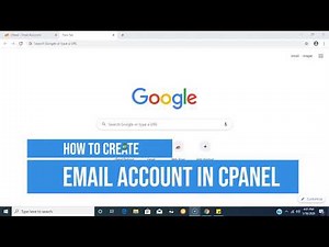 How to create Email accounts from your cPanel