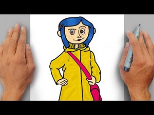 How to Draw CORALINE Easy Step-by-step