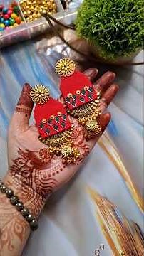 Diy Earrings♥️ #diy #new #craft #earrings #handmade #diyjewelry #diyearrings