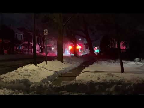 Ladder 20 responding to a 2nd Alarm Structure Fire