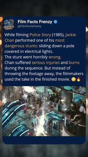 Jackie Chan Actually Got Injured Doing This Stunt… and They Kept the Take 😳