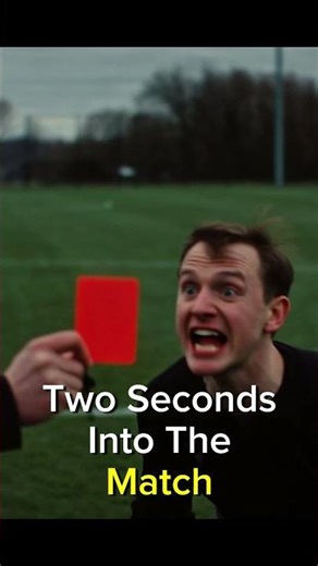 Fastest Red Card in Football History: 2 Seconds ⚽🟥 #shorts