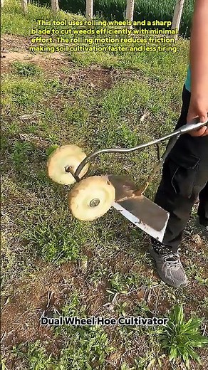 Smart Wheel Hoe Cuts Weeds Faster Than Manual Tools #farming #gardening #Innovation