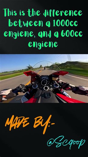 Difference between 1000cc and 600cc bikes #automobile #bikes #bike #speed #1000cc #600cc