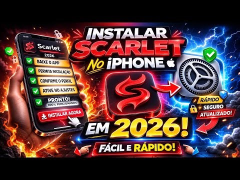 🚀 Como Baixar e Instalar o Scarlet no iPhone em 2026 (Método Atualizado!)