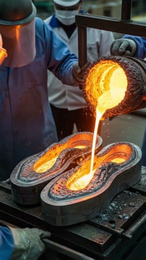 casting of shoes (fabrication of shoes)