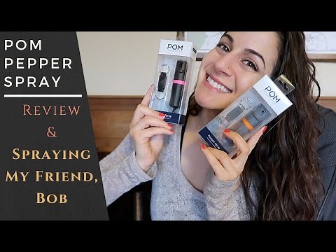 POM PEPPER SPRAY REVIEW | Spraying My Friend, Bob!