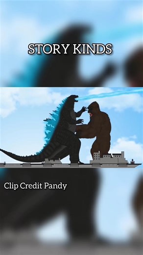 GODZILLA VS KING KONG 💀 #godzilla #storykinds #kingmonster
