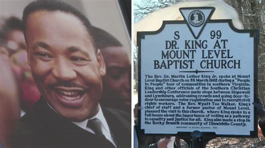 Historical marker unveiled commemorating Martin Luther King Jr.'s visit to Dinwiddie