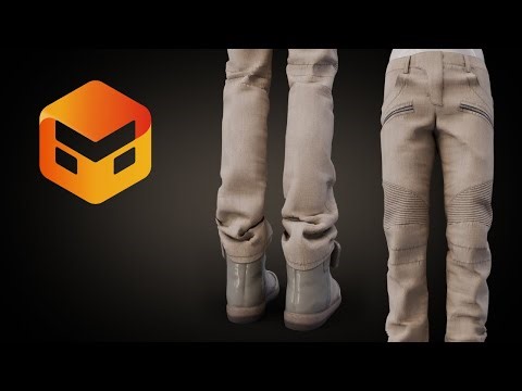 Making Balmain Biker Jeans in Marvelous Designer Full Tutorial