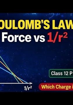 Comparison of Charges Using the Coulomb Force vs 1/r^2 Graph”