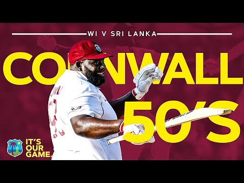 Cornwall SMASHES Maiden 50 Then Follows it Up with Another! | West Indies v Sri Lanka