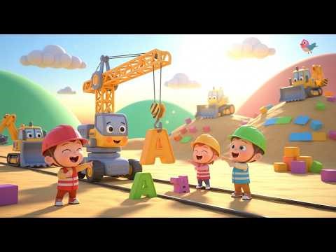 Construction Site ABC 2 | Dig, Lift & Build Fun Alphabet Adventure for Toddlers & Kids
