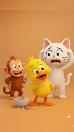 Momo Outsmarts Meowy 7 Times in a Row! 😂🍌