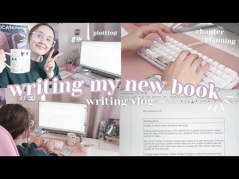 writing my new book 📖💭july nanowrimo planning, plotting! write with me vlog - productive writing day