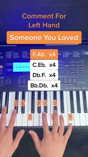 Left Hand Piano Tutorial: Someone You Loved Keyboard Tutorial