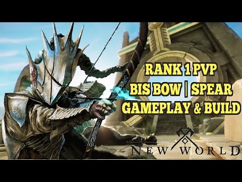 New World Rank 1 Insane PvP Gameplay & Build - BIS Bow / Spear pt IV