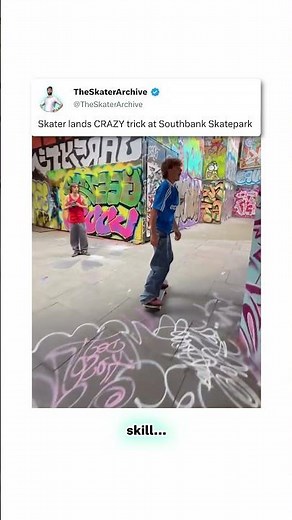 Skater BACKFLIPS the legendary Southbank Skatepark 🤯 #skateboarding