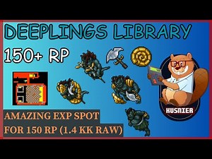 Deeplings Library | 150+ Paladin | 1.4 kk/h raw | Tibia