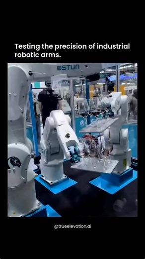 True Elevation AI on Instagram: "Estun Automation has been showcasing multi-robot “synergy” demos where multiple arms work in the same workspace while staying smooth and collision-free by coordinating sensing and motion at the controller/platform level. In Estun’s own materials, this is tied to its newer control platforms (e.g., NGC/ERI execution control) that emphasize higher openness for integration, fast real-time communication, and support for multi-robot collaboration and robot + sensor/axi