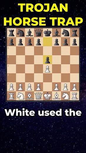 Trojan Horse TRAP to Win in 8 Moves! #chess #chesslessons #chesslife | Remote Chess Academy