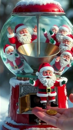 I Found a Santa Vending Machine! 🎅✨ #Shorts