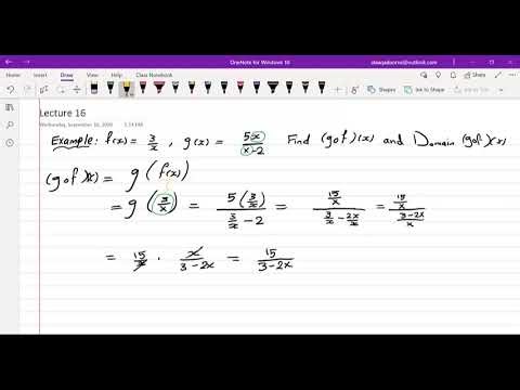 Lecture 16 Composition of Functions part 2