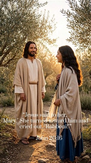 She Found Jesus Alive at the Empty Tomb 🌅 | John 20:16 #Amen#Shorts#Jesus#bible#America#american