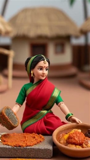 Miniature Doll Chicken Ghee Roast ASMR | Tiny Indian Village Kitchen|Calm Evening Cooking #miniature