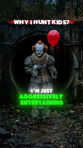 Funny Pennywise Dialogues 😂 | Why Pennywise Hunts Kids (Comedy Horror)