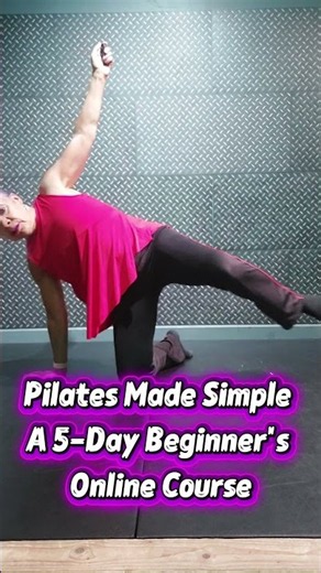 My 5-Day Beginner Pilates Video Course is easy to follow, suitable for all beginners,