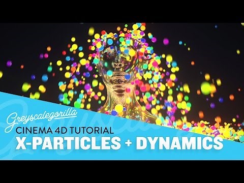 X-particles Cinema 4D Tutorial - Dynamics, Attractors, And Color Changing Particles