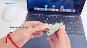 Thkailar USB C Flash Drive 1TB,2 in 1 USB A to Type C Thumb Drive, Read Up to 500MB/s Memory Stick Dual Ports,USB 3.2 Flash Drive for iPhone 15/16/17, Android Phone,Computer,MacBook,Tablet,Laptop