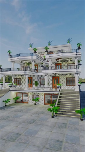 Village House 🏡 Design #elevation #frontelevation #house #housedesign #home #song #hindisong #3d